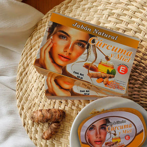 Jabon de Cúrcuma de Miel a solo 2x79.90 soles, ¡Cuida tu Piel con lo Mejor!