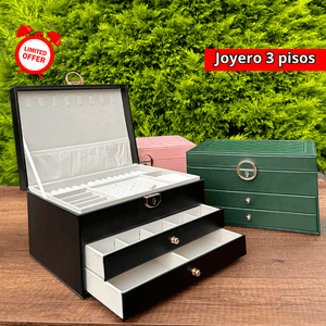 JOYERO ORGANIZADOR DE 3 PISOS - M056
