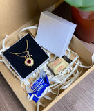 Collar Corazon y Espada DUO Pareja 2x1