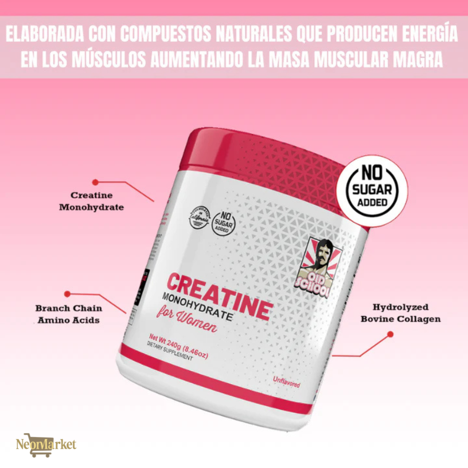 Creatina para Mujeres – Fórmula Especial para Aumentar Glúteos